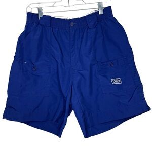 AFTCO men's original fishing shorts navy size 34 with 7" inseam